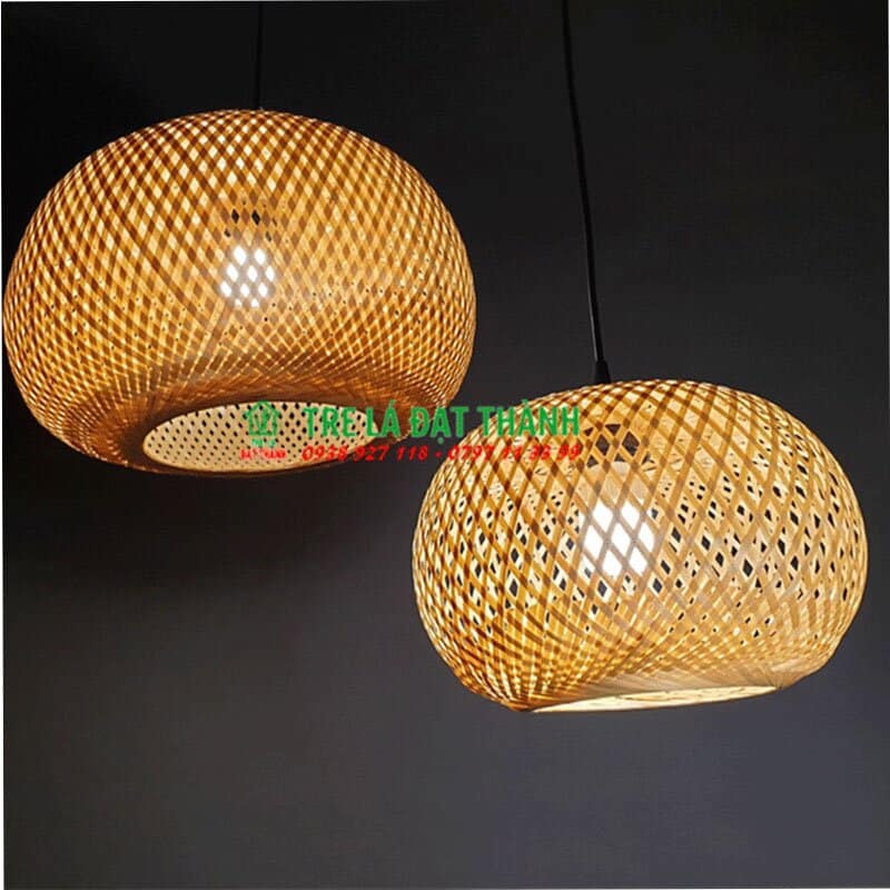 Lồng Đèn Tre Bí Tròn 1 Lớp - DMT011